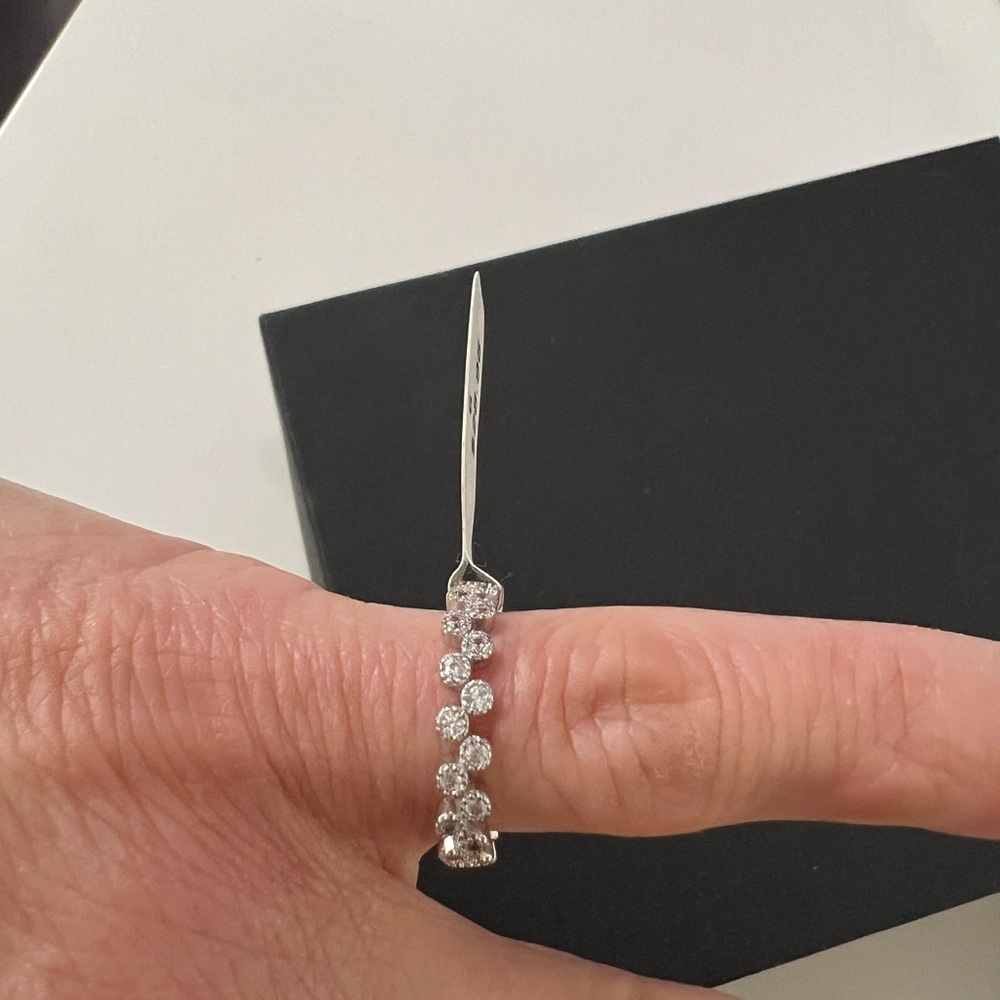 Elegant Silver CZ Ring